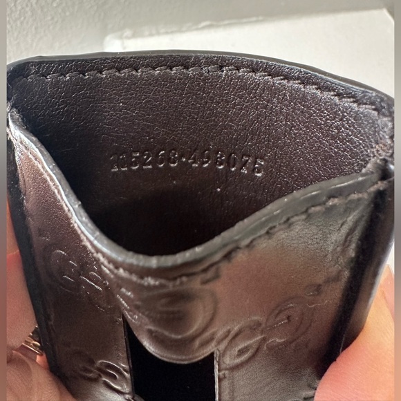 <Sold> Gucci Monogram Leather Money Clip Wallet - Picture 5 of 6